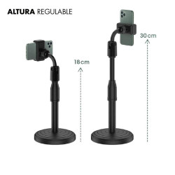 Soporte para celular NETMAK NM-HC37 universal de escritorio altura regulable