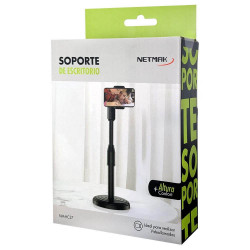 Soporte para celular NETMAK NM-HC37 universal de escritorio altura regulable