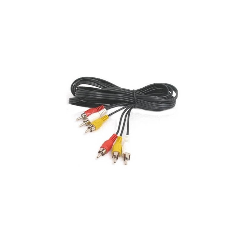 Cable para audio NETMAK NM-C33 3RCA a 3RCA 3M