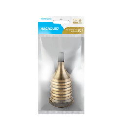 Portalampara de aluminio MACROLED DIXON E27 bronce