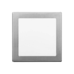 Plafón led MACROLED cuadrado 18w 1620lm 6000k luz fría platil