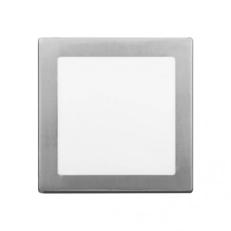 Plafón led MACROLED cuadrado 18w 1620lm 6000k luz fría platil