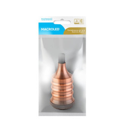 Portalampara MACROLED DIXON aluminio E27 cobre