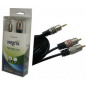 Cable NISUTA para audio 3.5 a 2 RCA 1,8m