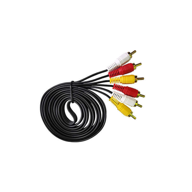 Cable NISUTA audio y video RCA 3X3 M/M 1,8 M