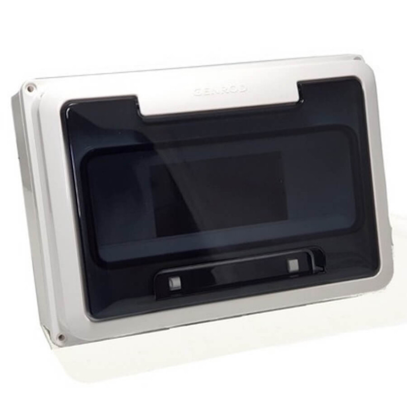 Caja para pilar SISTELECTRIC 8 módulos exterior blanco Caja para pilar SISTELECTRIC 8 módulos exterior blanco