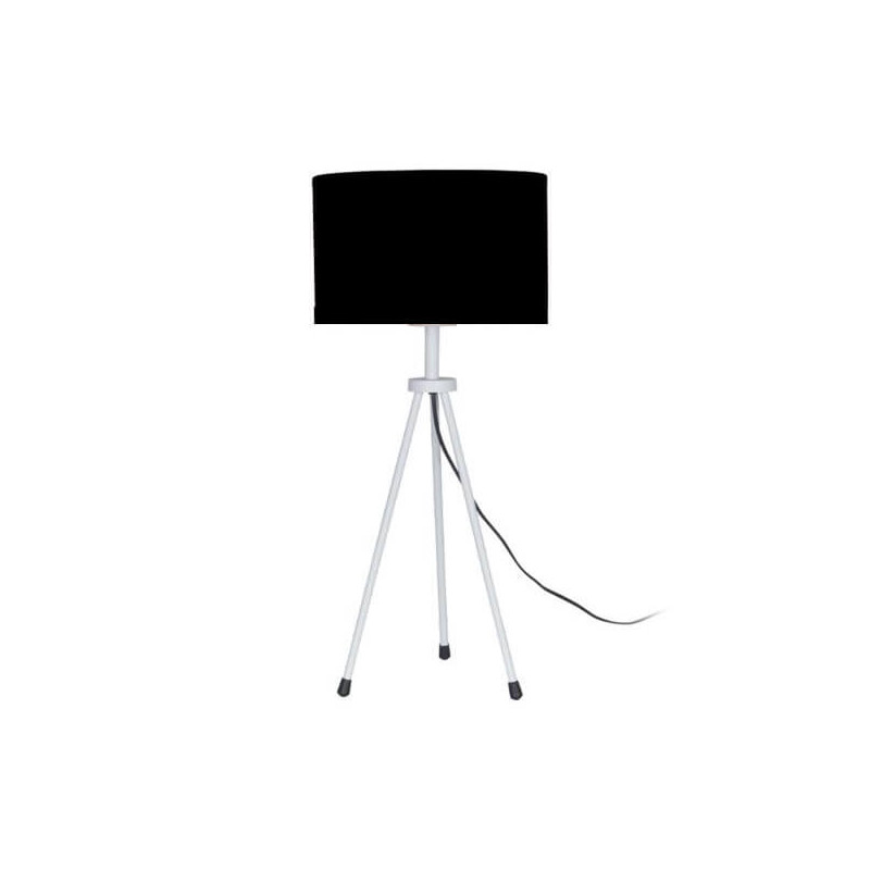 Lámpara de mesa SAN JUSTO TAFI para 1 luz E27 trípode metálico negro