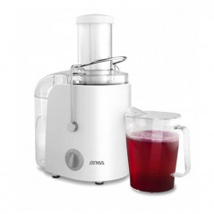Juguera eléctrica extractor de jugos ATMA JUAT21WP 400W 2 velocidades blanca