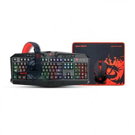 Combo Gamer REDRAGON S101-BA Teclado/Mouse/Auricular/Pad