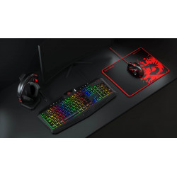 Combo Gamer REDRAGON S101-BA Teclado/Mouse/Auricular/Pad