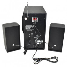 Parlante bluetooth NISUTA NSPAM21L 20W RMS con radio FM MP3 y luz led