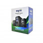 Parlante NISUTA multimedia 2.1 con FM, bluetooth, mp3 y luces