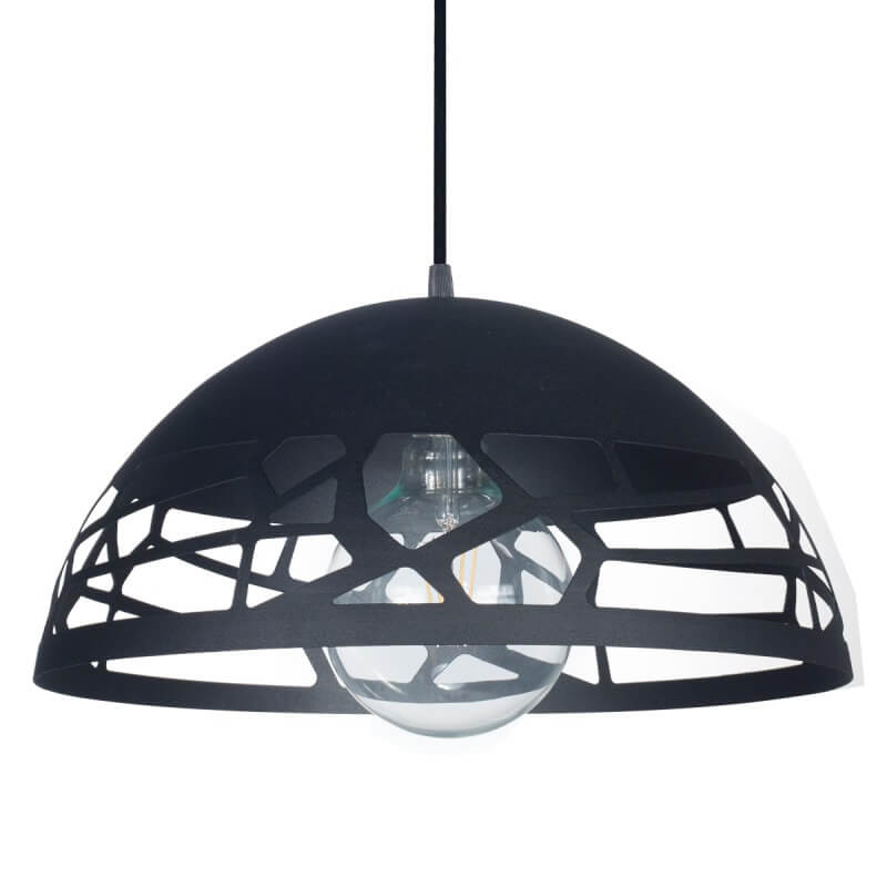 Colgante FERROLUX OVIEDO para 1 luz E27 chapa negro Colgante FERROLUX OVIEDO para 1 luz E27 chapa negro