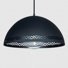 Colgante FERROLUX LEÓN para 1 luz E27 chapa negro