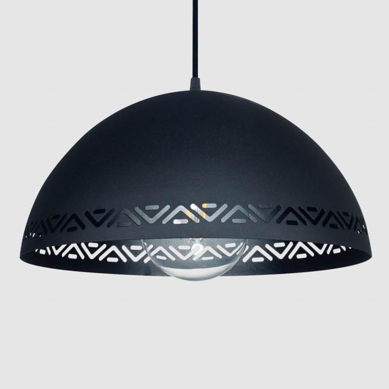 Colgante FERROLUX LEÓN para 1 luz E27 chapa negro Colgante FERROLUX LEÓN para 1 luz E27 chapa negro