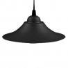 Colgante FERROLUX para una luz E27 chapa negro