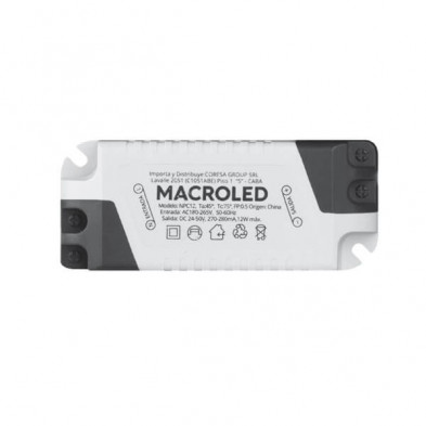 Driver MACROLED PEC12DR para Panel de 12w AC85-265V
