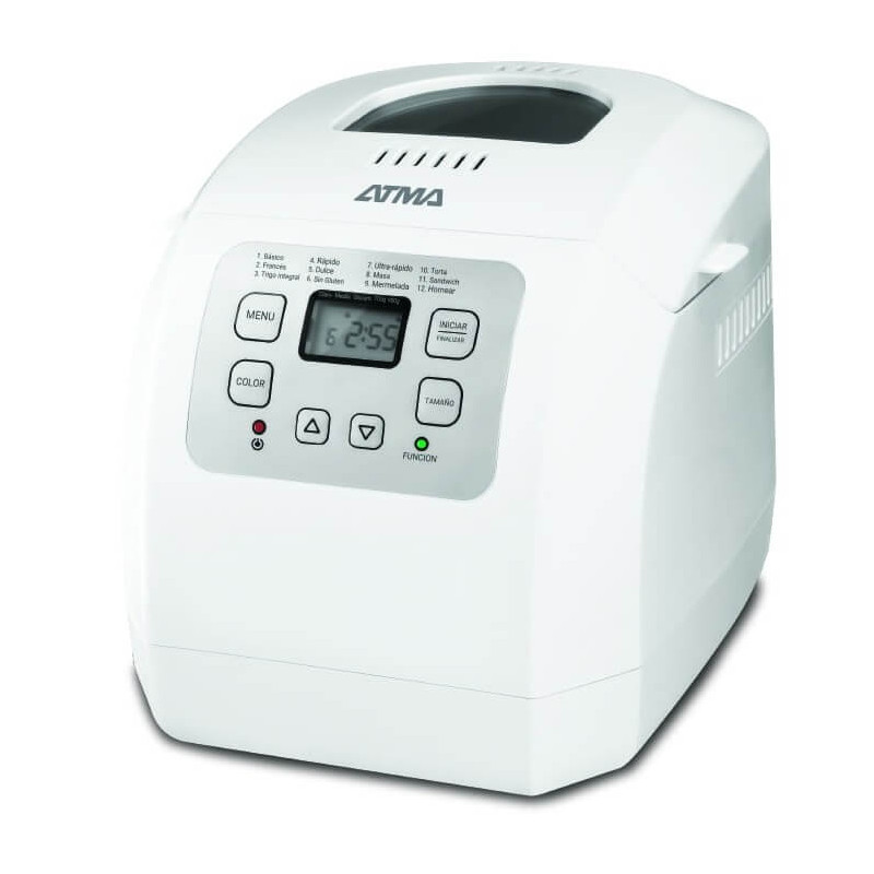 Horno de pan ATMA digital 900gr 550W 12 programas blanco Horno de pan ATMA digital 900gr 550W 12 programas blanco