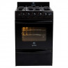 Cocina ESCORIAL MASTER STYLE BLACK Multigas 56cm 4 hornallas negra