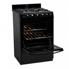 Cocina ESCORIAL MASTER STYLE BLACK Multigas 4 hornallas negra