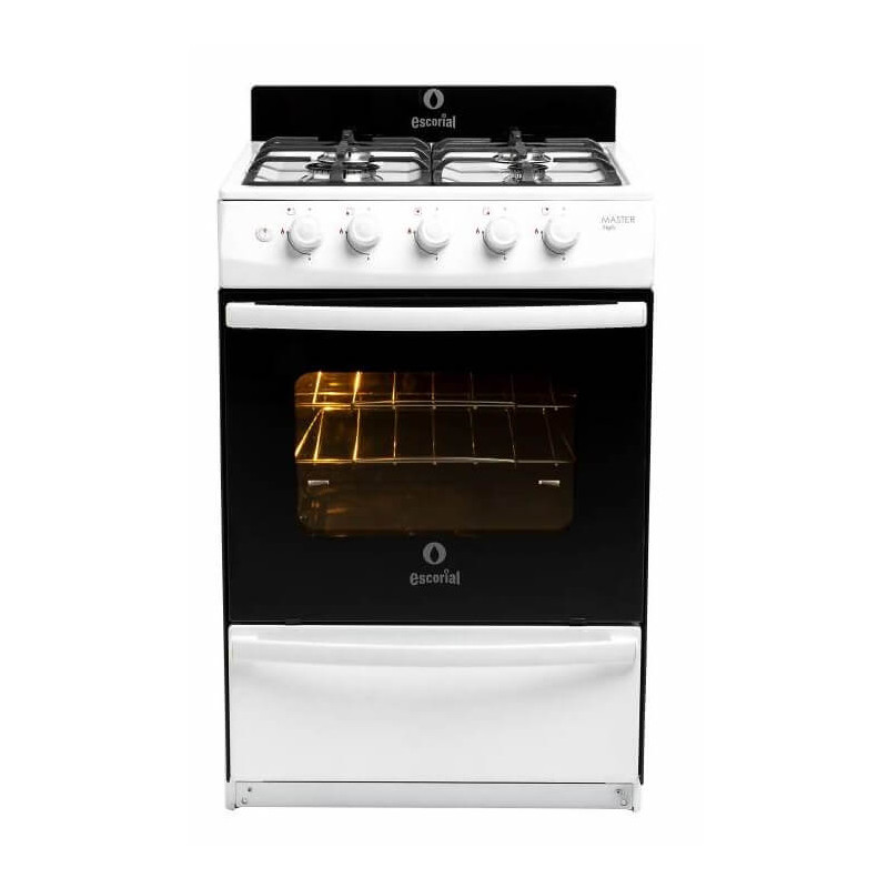 Cocina ESCORIAL MASTER STYLE Multigas 56cm 4 hornallas blanca