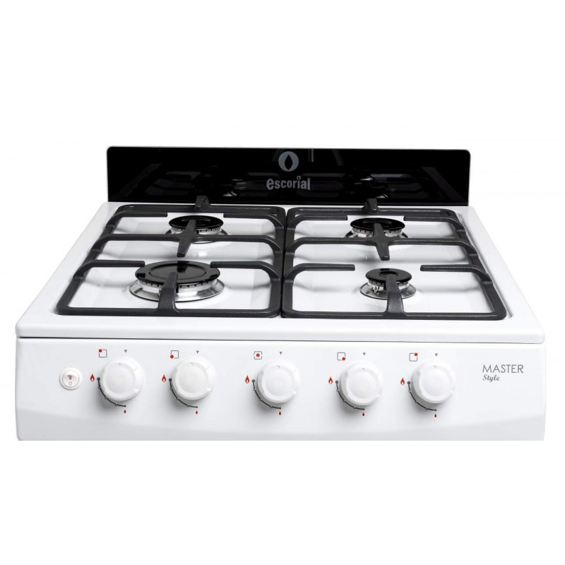 Cocina ESCORIAL MASTER STYLE Multigas 56cm 4 hornallas blanca