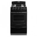 Cocina ESCORIAL CANDOR BLACK gas licuado 51cm 4 hornallas negra