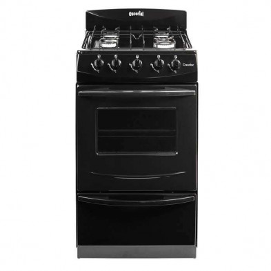 Cocina ESCORIAL CANDOR BLACK a gas envasado negro