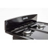 Cocina ESCORIAL CANDOR BLACK gas licuado 51cm 4 hornallas negra