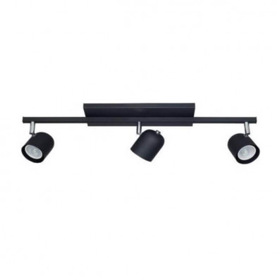 Aplique VIGNOLO VELOZ 3 luces GU10 con barral negro