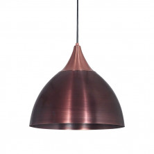 Colgante VIGNOLO JOS 1 luz E27 cobre 31cm