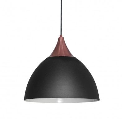 Colgante VIGNOLO JOS 1 luz E27 negro 31cm