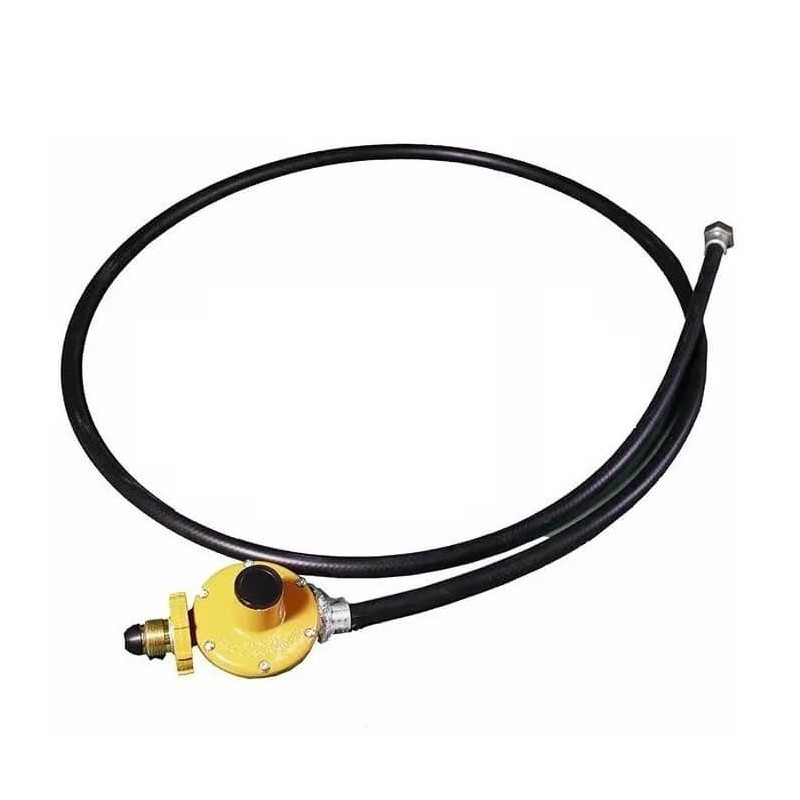 Regulador para cocina NEOGAS 23728/8 con manguera para garrafa 10kgs largo 1,5m amarillo Regulador para cocina NEOGAS 23728/8 con manguera para garrafa 10kgs largo 1,5m amarillo