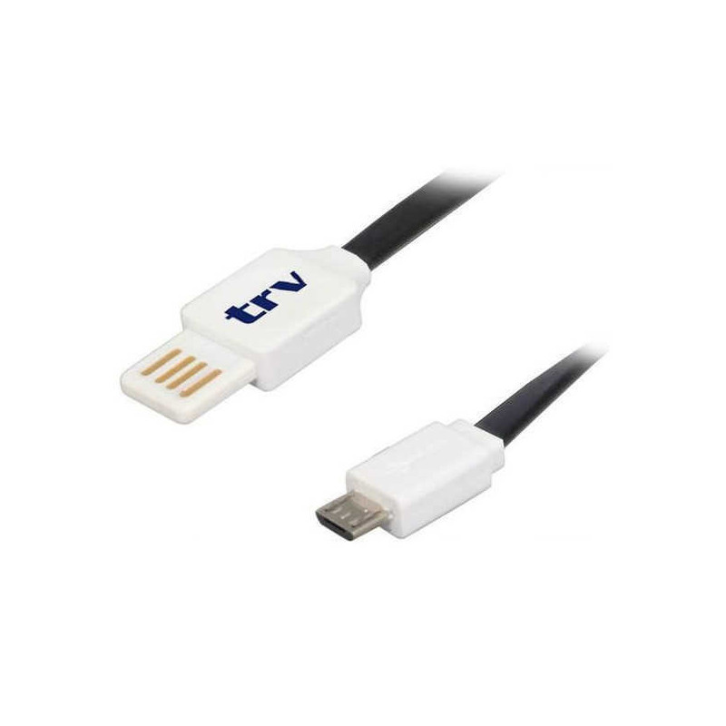 Cable TRV USB a micro 1m redondo