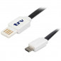 Cable TRV USB a micro 1m redondo
