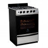 Cocina ESCORIAL MASTER STYLE INOX multigas 4 hornallas acero inoxidable