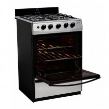 Cocina ESCORIAL MASTER STYLE INOX multigas 4 hornallas acero inoxidable