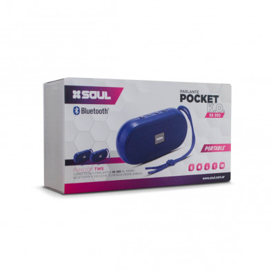 Parlante SOUL POCKET K.O. XS 350 bluetooth rojo