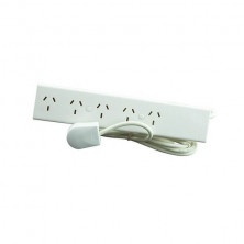 Prolongador binorma RICHI 10A 5 toma 2.5 metros marfil