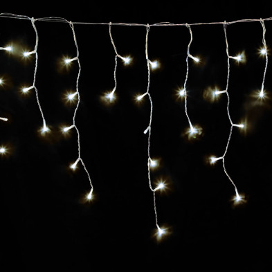 Luz de navidad cortina 144 leds cálido x 2 metros