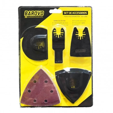 Set BAROVO SABMH24 de accesorios para amoladora multifunción ion litio