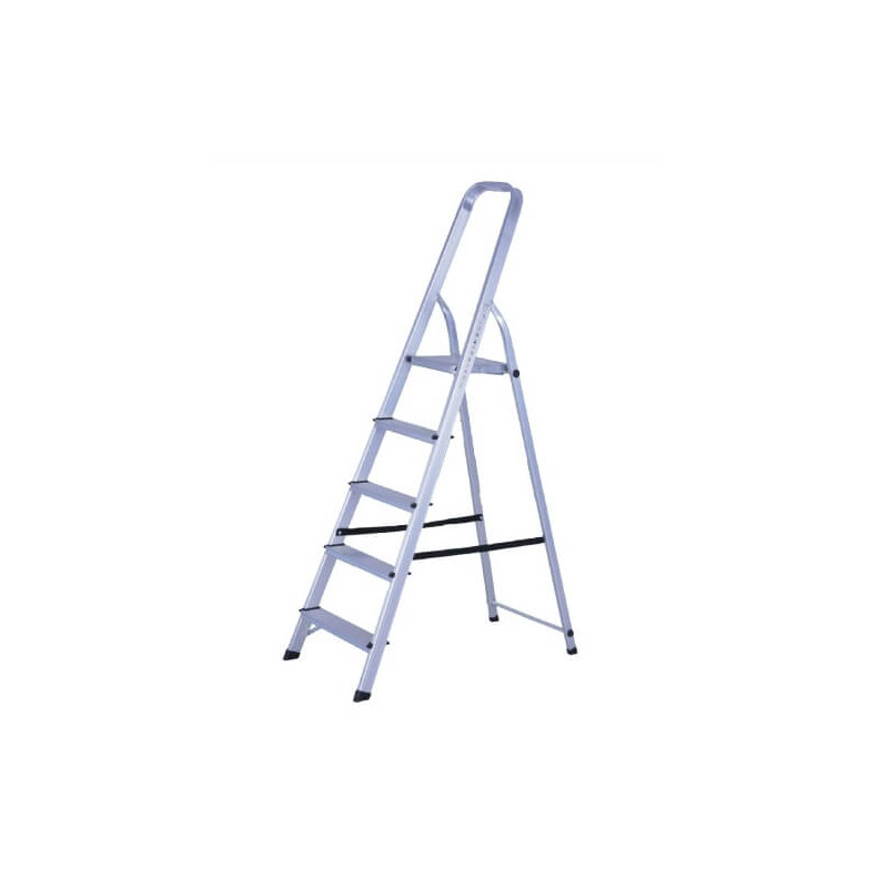 Escalera SCALA ATFIAI05 de aluminio tipo tijera 5 escalones con plataforma 150kg Escalera SCALA ATFIAI05 de aluminio tipo tijera 5 escalones con plataforma 150kg