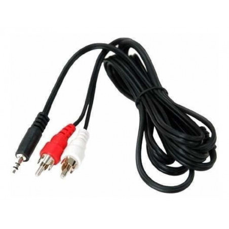 Cable NISUTA NSCAU355 AUX 3.5mm a 2 RCA 5m