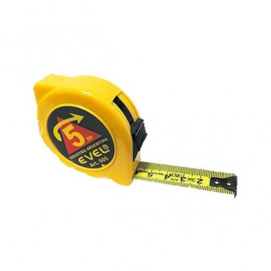 Cinta métrica EVEL R505 5 metros acero 16mm con traba y retroceso automático