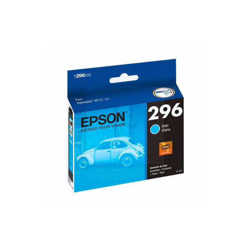 Cartucho original EPSON 296 cian para XP