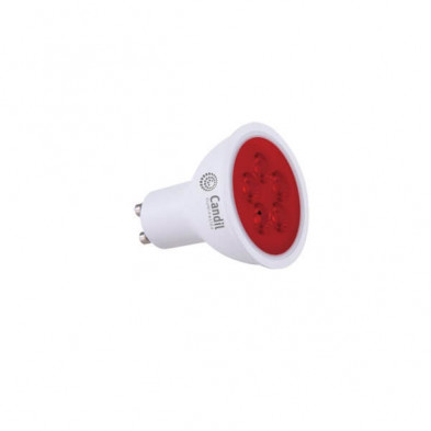 Lámpara CANDIL LGU-8004-30 Dicro Led 4.5w 220v 325lm GU10 Roja