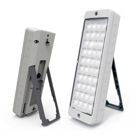 Luz de emergencia GAMASONIC ARGENTA SLIM de 40 leds autonomía 17hs