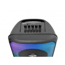 Parlante bluetooth NISUTA NSPA88B 2x8 portátil 300W con luz RGB