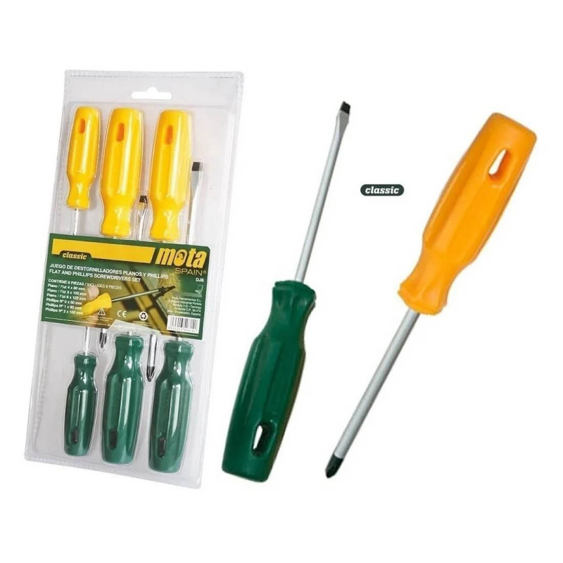 Set MOTA DJ6 De Destornilladores 6 en 1 Phillips/Plano Set MOTA DJ6 De Destornilladores 6 en 1 Phillips/Plano