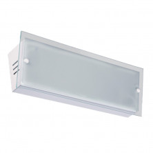 Aplique SAN LORENZO IBÉRICA inclinado rectangular para 2 luces E27 blanco